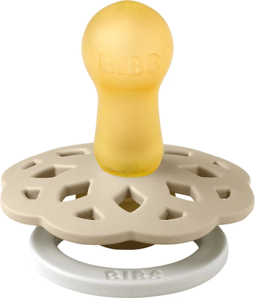 BiBS - Boheme Pacifier Glow In The Dark - Stage 2 Fopspeen - 2 Stuks - Blush Glow / Vanilla Glow 2 BiBS - Boheme Pacifier Glow In The Dark - Stage 2 Fopspeen - 2 Stuks - Blush Glow / Vanilla Glow - Afbeelding 2