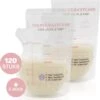 Vulpes BabyCare® Moedermelk Bewaarzakjes Met Schenktuit - Extra Groot - 250 Ml - 120 Stuks - Borstvoeding Bewaarzakje - Borstvoeding Zakjes - BPA Vrij - Incl. E-book