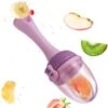 |Twinza®| Baby Fruit Speen - Fruitspeen Bijtring - Fruit - Fopspeen - Baby Voeding - Fruitzuiger - Voorkomt Verstikking - Baby Shower - Vanaf 3 Maanden - Roze Met Ketting