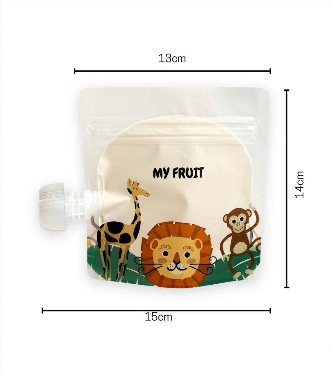 Merkloos Knijpzakjes Herbruikbaar - 10 Stuks - Voor Babyvoeding, Babysnacks Of Babyhapjes - Knijpzakjes Hervulbare - Knijpfruit Zakjes Herbruikbaar - Herbruikbare Knijpzakjes 3 Merkloos Knijpzakjes Herbruikbaar - 10 Stuks - Voor Babyvoeding, Babysnacks Of Babyhapjes - Knijpzakjes Hervulbare - Knijpfruit Zakjes Herbruikbaar - Herbruikbare Knijpzakjes - Afbeelding 3