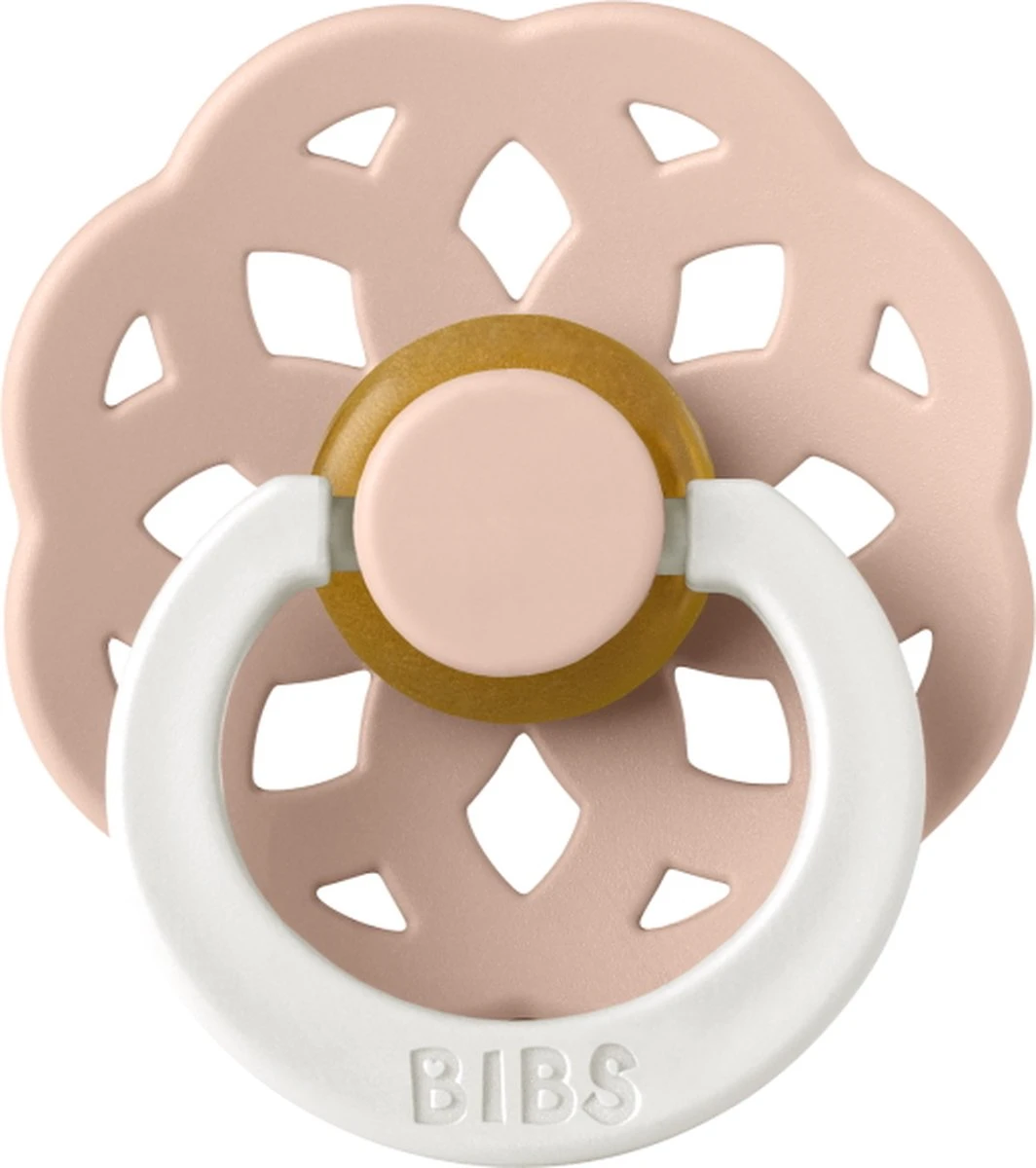 BiBS - Boheme Pacifier Glow In The Dark - Stage 2 Fopspeen - 2 Stuks - Blush Glow / Vanilla Glow 6 BiBS - Boheme Pacifier Glow In The Dark - Stage 2 Fopspeen - 2 Stuks - Blush Glow / Vanilla Glow - Afbeelding 6