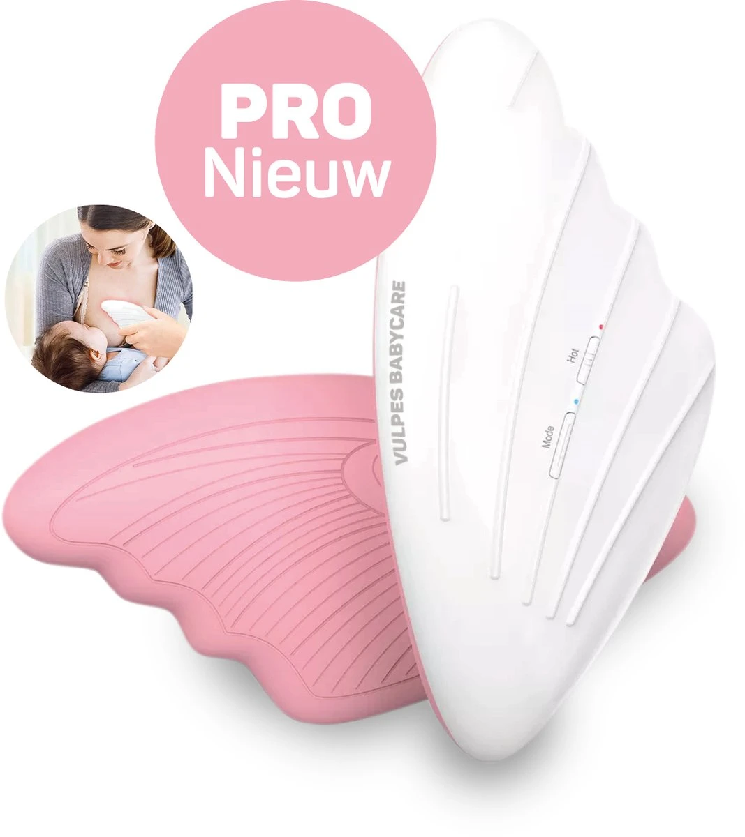 Vulpes BabyCare® Borstmassage Apparaat - Borstvoeding Stimulatie - Borstschelp - Borstkolf - 2-in-1 Warmte & Vibratie - Verstopte Kanalen - Mastitis - Stimuleert Bij Borstvoeding & Kolven 1 Vulpes BabyCare® Borstmassage Apparaat - Borstvoeding Stimulatie - Borstschelp - Borstkolf - 2-in-1 Warmte & Vibratie - Verstopte Kanalen - Mastitis - Stimuleert Bij Borstvoeding & Kolven