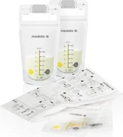 Medela Moedermelk Bewaarzakjes Moedermelkbewaarzakjes Medela Zakjes - Gemakkelijke Etiketteren - 180 Ml - 50 Stuks -Jollein Winkel 1075x1200 5