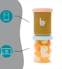 Babymoov ISY Bowls - 6 Glazen Bewaarpotjes - 250 Ml -Jollein Winkel 1082x1200