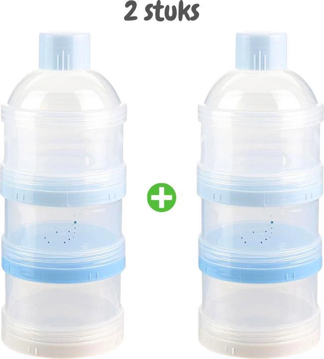 2x Poedertoren - Blauw - Toren Melkpoeder Doseerdoosjes - Bewaarbakjes – Voedingstoren - Baby - Melktoren Reisbox - Babyvoeding 1 2x Poedertoren - Blauw - Toren Melkpoeder Doseerdoosjes - Bewaarbakjes – Voedingstoren - Baby - Melktoren Reisbox - Babyvoeding