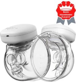 Youha® The Ins Elektrische Borstkolf(origineel) - Compleet Pakket- 24mm (28mm Optioneel) - Draagbaar Hands Free - Draadloos - Draagbare Borstkolf - BPA-vrij - Oplaadbaar - Borstmelk - 1x 240ML Cup Moedermelk - Borstvoeding - GEN1 -Jollein Winkel 1106x1200