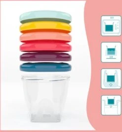 BabyMoov Babybowls 8.45oz Kom 0,25 L Multi Kleuren, Transparant -Jollein Winkel 1113x1200 3