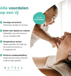 Nutrea – 300 Stuks – Moedermelk Bewaarzakjes Met Schenktuit – 200 Ml – Borstvoeding Bewaarzakje -Jollein Winkel 1116x1200 4