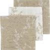 Meyco Branches 3-pack Hydrofiele Spuugdoekjes - 30x30 Cm - Sand