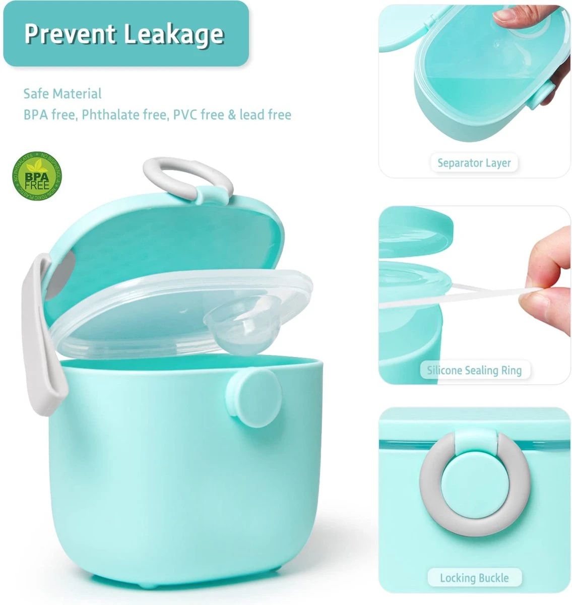 BOTC Bewaarbakjes Babyvoeding - Bewaarbakjes Babyvoeding - Bewaarbus - Melkpoeder Doseerdoosjes - BPA Vrij 3 BOTC Bewaarbakjes Babyvoeding - Bewaarbakjes Babyvoeding - Bewaarbus - Melkpoeder Doseerdoosjes - BPA Vrij - Afbeelding 3