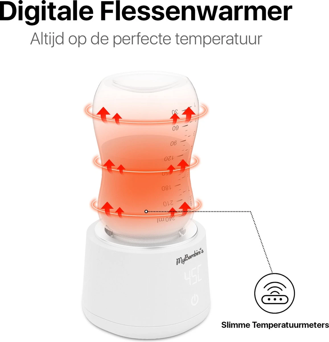 MyBambini's Bottle Warmer Pro™ - Draagbare Baby Flessenwarmer Voor Onderweg - Wit - Geschikt Voor Tommee Tippee 5 MyBambini's Bottle Warmer Pro™ - Draagbare Baby Flessenwarmer Voor Onderweg - Wit - Geschikt Voor Tommee Tippee - Afbeelding 5