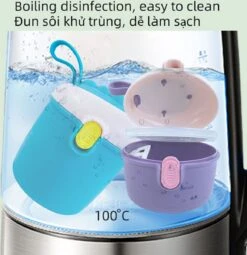 Babyvoeding Dispenser - Baby Melkpoeder Doseer Box - Reisbox - Opbergdoos Voor Voeding - Dispenser Met Schep 440ML - Paars -Jollein Winkel 1161x1200 2