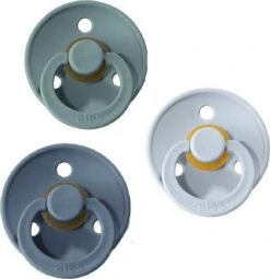 Bibs Fopspeen - Maat 2 6-18 Maanden - 3 Stuks - ISLAND SEA - BABYBLUE - PETROL