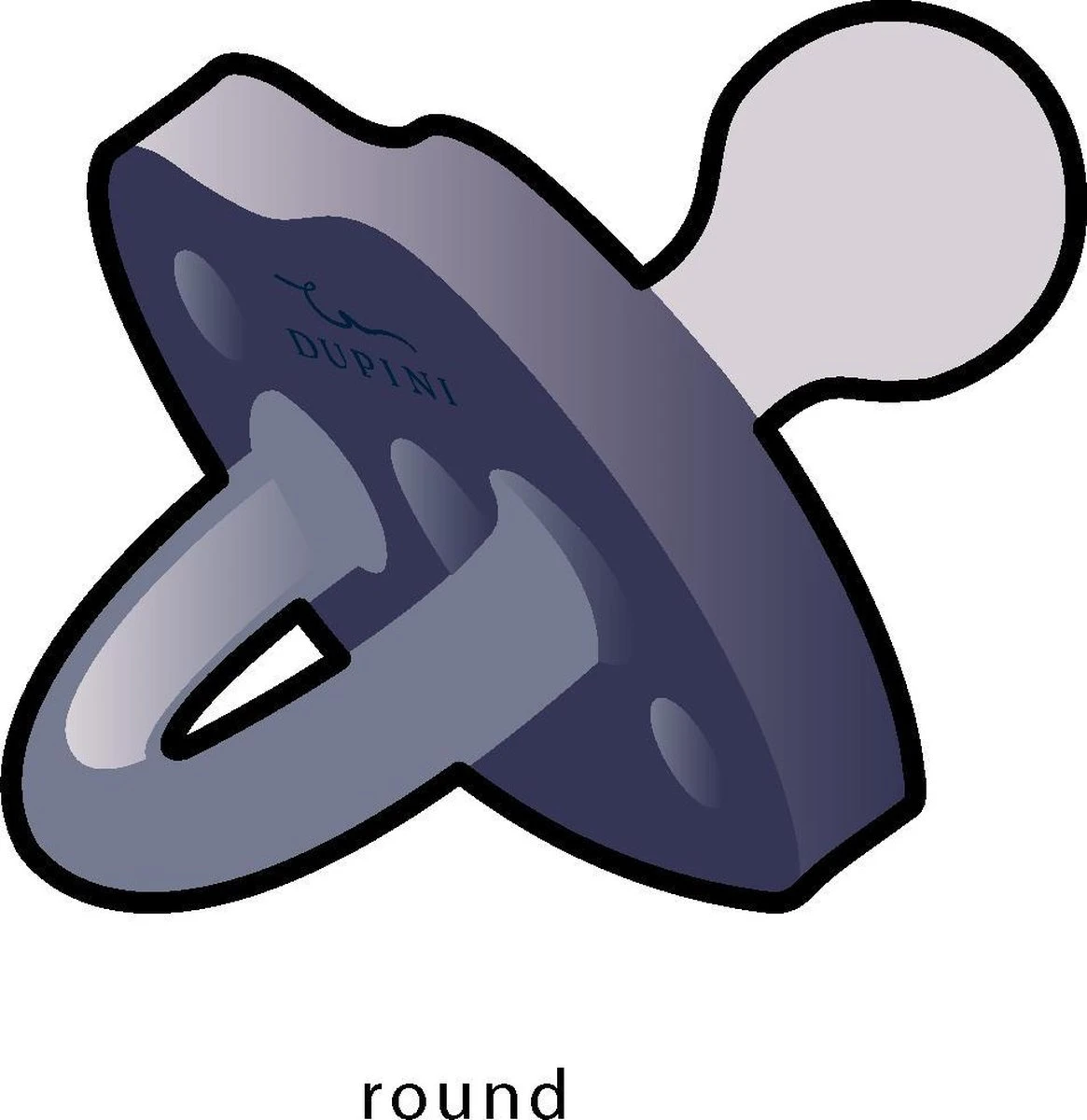 Dupini 100% Natuurrubber Speen/fopspeen - Round Maat L 4 Dupini 100% Natuurrubber Speen/fopspeen - Round Maat L - Afbeelding 4