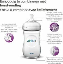 Philips Avent SCF033/17 Natural Babyfles - 1m+ - Langzame Toevoer 30 Philips Avent SCF033/17 Natural Babyfles - 1m+ - Langzame Toevoer -Jollein Winkel 1184x1200