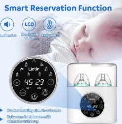 Merkloos Lictin Flessensterilisator En Flessenwarmer -Jollein Winkel 1187x1200