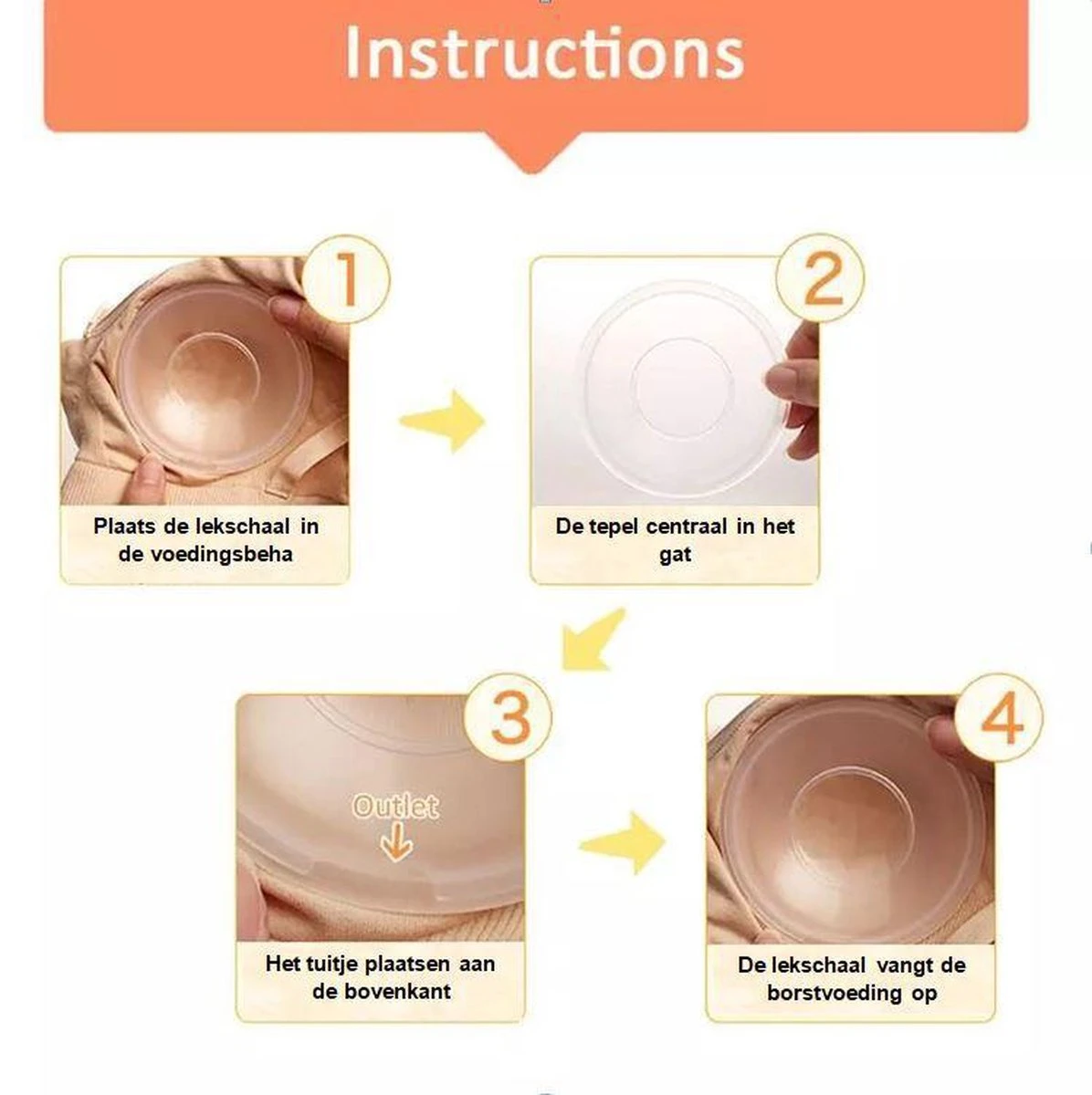 Lekschalen (per Paar) - Herbruikbare Wasbare Zoogcompressen - Borstcompressen - Borstvoeding - BPA-vrij 6 Lekschalen (per Paar) - Herbruikbare Wasbare Zoogcompressen - Borstcompressen - Borstvoeding - BPA-vrij - Afbeelding 6