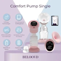 BELOOVD Handkolf - Kolfapparaat - Elektrische Borstkolf - Siliconen - Breast Pump - Incl. Kolfdagboek & Fles -Jollein Winkel 1198x1200 31