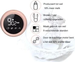 Baby-V® Electrische Borstkolf - Kolfapparaten - Draadloze Borstkolf Handsfree - Inclusief 2 Flesjes -Jollein Winkel 1200x1003 1