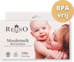 Regno Moedermelk Bewaarzakjes - Borstvoeding Zakjes - BPA Vrij - 250 ML - Lekvrij - 100 Stuks 14 Regno Moedermelk Bewaarzakjes - Borstvoeding Zakjes - BPA Vrij - 250 ML - Lekvrij - 100 Stuks -Jollein Winkel 1200x1005 5
