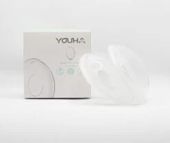 Youha® - Lekschalen - Borstschalen - Moedermelk Collector - Opvangen Van Borstmelk - Afkolven - BPA Vrij - Orgineel Youha Product - Set Van 2 Stuks -Jollein Winkel 1200x1012