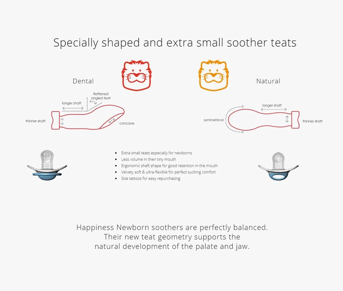 Bibi Happiness Bohemian DUO Dental Fopspeen Voordeelpack 16 Maanden Plus Blauw, Oranje 3 Bibi Happiness Bohemian DUO Dental Fopspeen Voordeelpack 16 Maanden Plus Blauw, Oranje - Afbeelding 3