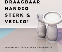 Inaya - Siliconen Borstkolf Handmatig - Handkolf – Stabiele Onderzijde - 90 ML – BPA Vrij -Jollein Winkel 1200x1020