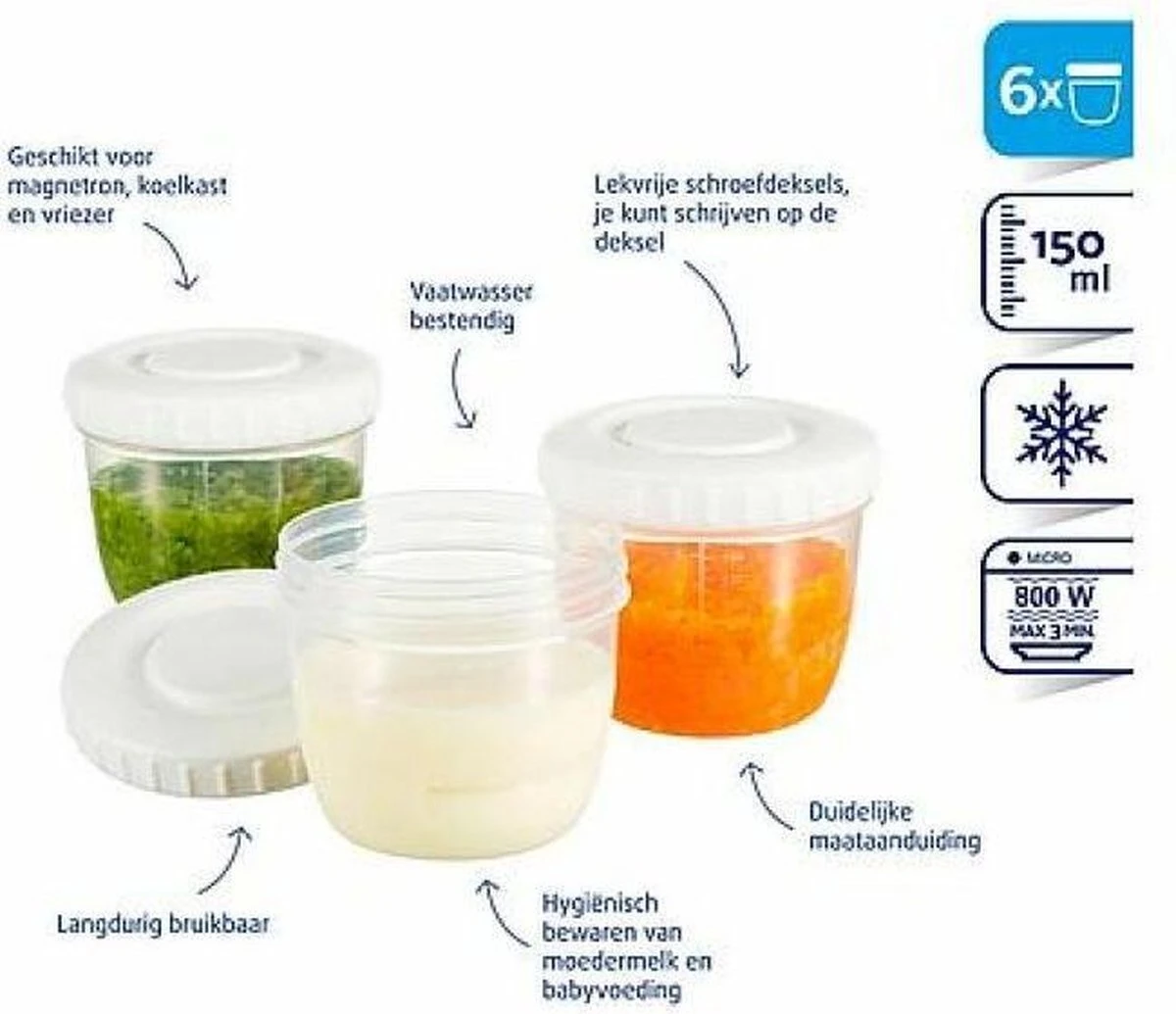 Difrax Moedermelk En Babyvoeding Bewaarbakjes 11 Difrax Moedermelk En Babyvoeding Bewaarbakjes - Afbeelding 11