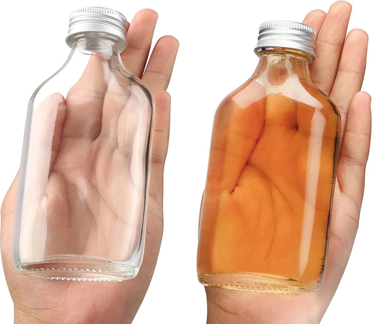 Belle Vous Mini 100ml Glazen Flask Likeur Flessen Met Zilveren Doppen & Trechter (20 Pak) – Lege Schroefdop Miniatuur Flessen Voor Huwelijk & Feesten – Alcohol, Schnaps, Whisky, Shots & Drankjes 6 Belle Vous Mini 100ml Glazen Flask Likeur Flessen Met Zilveren Doppen & Trechter (20 Pak) – Lege Schroefdop Miniatuur Flessen Voor Huwelijk & Feesten – Alcohol, Schnaps, Whisky, Shots & Drankjes - Afbeelding 6