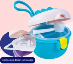 Babyvoeding Dispenser - Baby Melkpoeder Doseer Box - Reisbox - Opbergdoos Voor Voeding - Dispenser Met Schep 440ML - Paars -Jollein Winkel 1200x1065