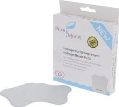 Pure Moms - Hydrogel Pads - Tepelbeschermers - NIEUW - 10 Stuks - Award Winnaar - Verkoeling Van Gevoelige Of Pijnlijke Tepels Helpt Bij Herstel - Direct Verkoelend Effect - Borstvoeding - Essentiële Hulp Als Nieuwe Moeder - Kraam Cadeau - Babyshower -Jollein Winkel 1200x1075 1