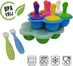 Southland Babyvoeding Bewaarbakjes - Babyvoedingsaccessoires - Siliconen Lepeltjes - BPA-vrij - Babyvoeding Diepvriesbakje