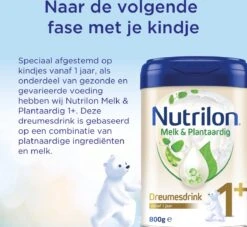 Nutrilon Melk & Plantaardig 2 - Opvolgzuigelingenvoeding 6-12 Maanden - 800 Gram -Jollein Winkel 1200x1105 1