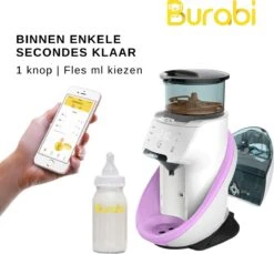 BURABI Automatische Baby Fles Maker | Fles Voeding Apparaat | Baby Senseo | Met App | Baby Verzorging | Baby Melk | Fles Bereiding | Babymelk | Baby Voeding -Jollein Winkel 1200x1113 5