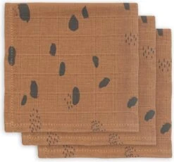 Jollein Hydrofiel Monddoekje Spot - Caramel - 3 Stuks -Jollein Winkel 1200x1116 3
