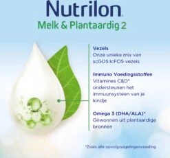 Nutrilon Melk & Plantaardig 2 - Opvolgzuigelingenvoeding 6-12 Maanden - 800 Gram -Jollein Winkel 1200x1118 1