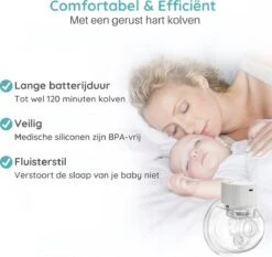 Elektrische Dubbele Borstkolf - Handsfree & Draadloos - Incl. 5 Moedermelk Bewaarzakjes - Electrisch - BPA Vrij -Jollein Winkel 1200x1132 5