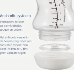 Difrax - S-Fles Natural - Babyfles Bruin- 0+ Maanden - 170ml -Jollein Winkel 1200x1133 5