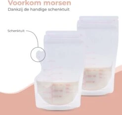 Nuvance - Moedermelk Bewaarzakjes - Borstvoeding Zakjes - 100 Stuks - 250ml - BPA Vrij - Dubbele Sluiting 13 Nuvance - Moedermelk Bewaarzakjes - Borstvoeding Zakjes - 100 Stuks - 250ml - BPA Vrij - Dubbele Sluiting -Jollein Winkel 1200x1133 9