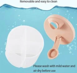 Without Lemon - Baby Melkpoeder Doseer Box - Voeding Bewaardoos - Schenkdop - 4 Compartimenten - Roze -Jollein Winkel 1200x1135 1