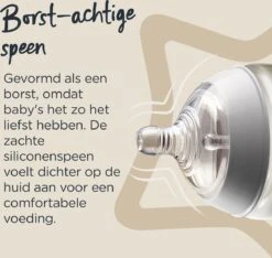 Tommee Tippee Advanced Anti-Colic Zuigfles Spenen, Borst-achtig, Zacht Silicone, Normale Uitstroomsnelheid, 3m+, Verpakking Van 2 -Jollein Winkel 1200x1135 2