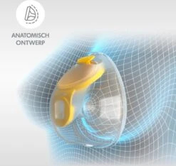 Medela Freestyle Hands-Free Borstkolf – Dubbele Elektrische Handsfree Borstkolf – Draagbaar - Transparant/Geel – Inclusief Oplaadbare Accu -Jollein Winkel 1200x1136 7