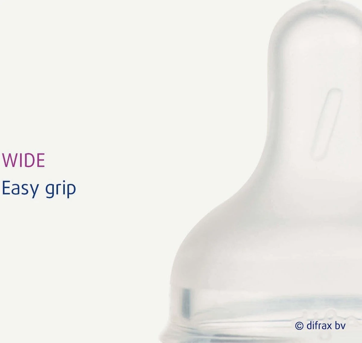 Difrax Flessenspeen Wide Voor Brede Babyflessen - Maat Large - 2 Stuks 3 Difrax Flessenspeen Wide Voor Brede Babyflessen - Maat Large - 2 Stuks - Afbeelding 3