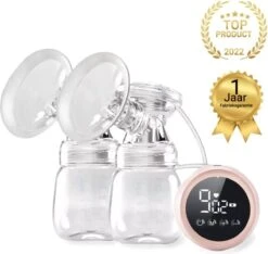 Baby-V® Electrische Borstkolf - Kolfapparaten - Draadloze Borstkolf Handsfree - Inclusief 2 Flesjes