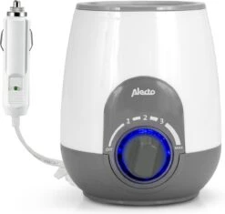 Alecto BW-512 CAR - Flessenwarmer Met 500W Vermogen Voor Thuis En Onderweg - Geleverd Met 12V Auto Adapter - Wit -Jollein Winkel 1200x1140 1