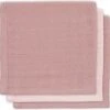 Jollein Hydrofiel Monddoekje Bamboe Katoen - Pale Pink - 3 Stuks