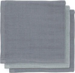 Jollein Hydrofiel Monddoekje Bamboe Katoen - Storm Grey - 3 Stuks