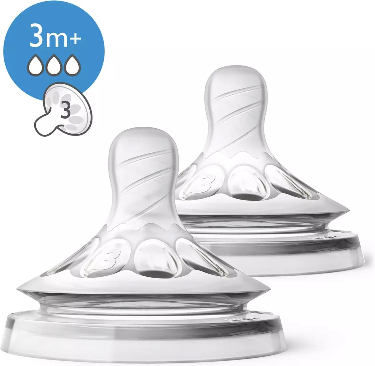 Philips Avent SCF043/27 Natural Speen - 3m+ - 2stuks 1 Philips Avent SCF043/27 Natural Speen - 3m+ - 2stuks