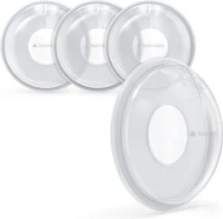 Navaris Opvangbekers Voor Borstmelk X4 - Siliconen En Polypropyleen Opvangbekers Voor Borstvoeding - Opvangen En Bewaren Van Moedermelk