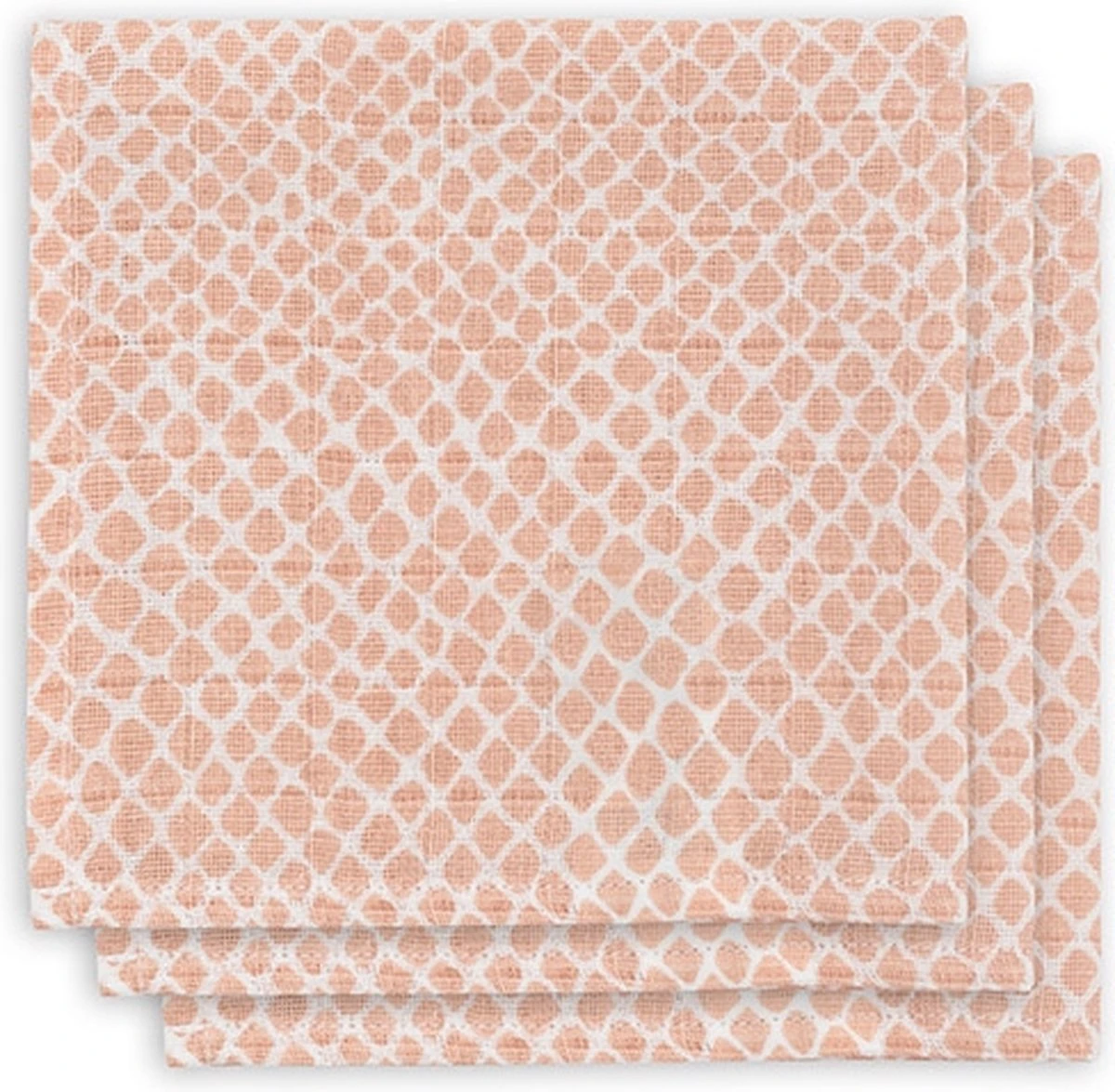 Jollein Hydrofiel Monddoekje Snake - Pale Pink - 3 Stuks 1 Jollein Hydrofiel Monddoekje Snake - Pale Pink - 3 Stuks